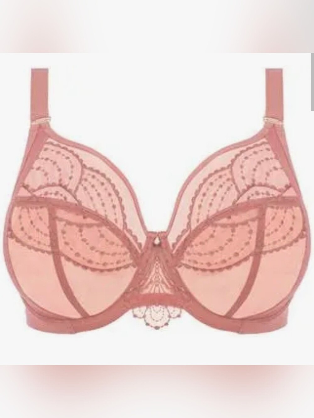 Elomi Rose Pink Lace Underwire Bra
